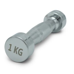 Гантели UNIX Fit PRO круглые, хромированные (1 кг, 2 шт)