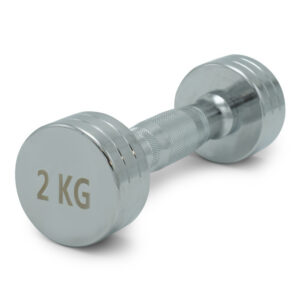 Гантели UNIX Fit PRO круглые, хромированные (2 кг, 2 шт)