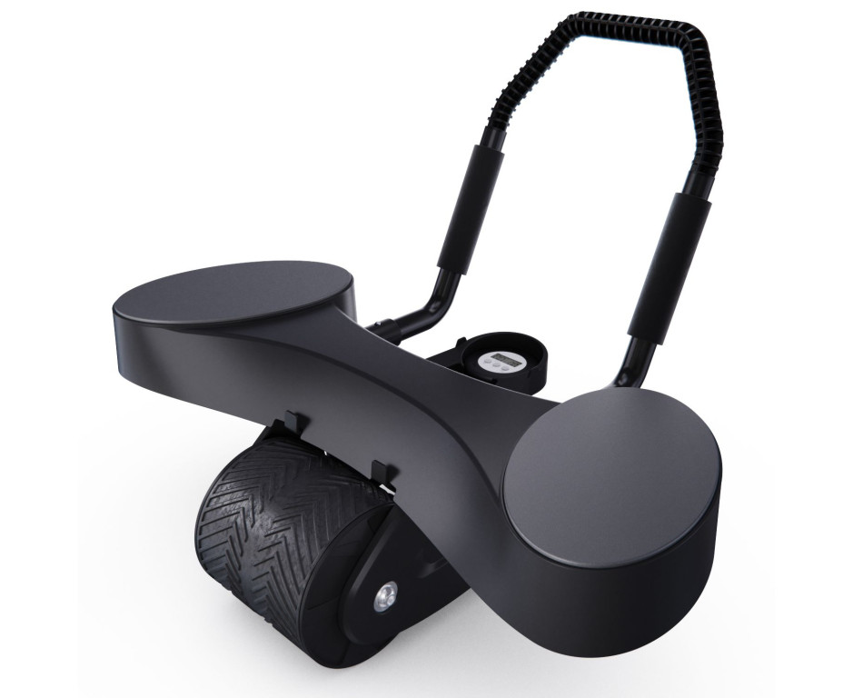 Тренажёр для пресса DFC AB Roller SND (черный, с ковриком) — изображение 2