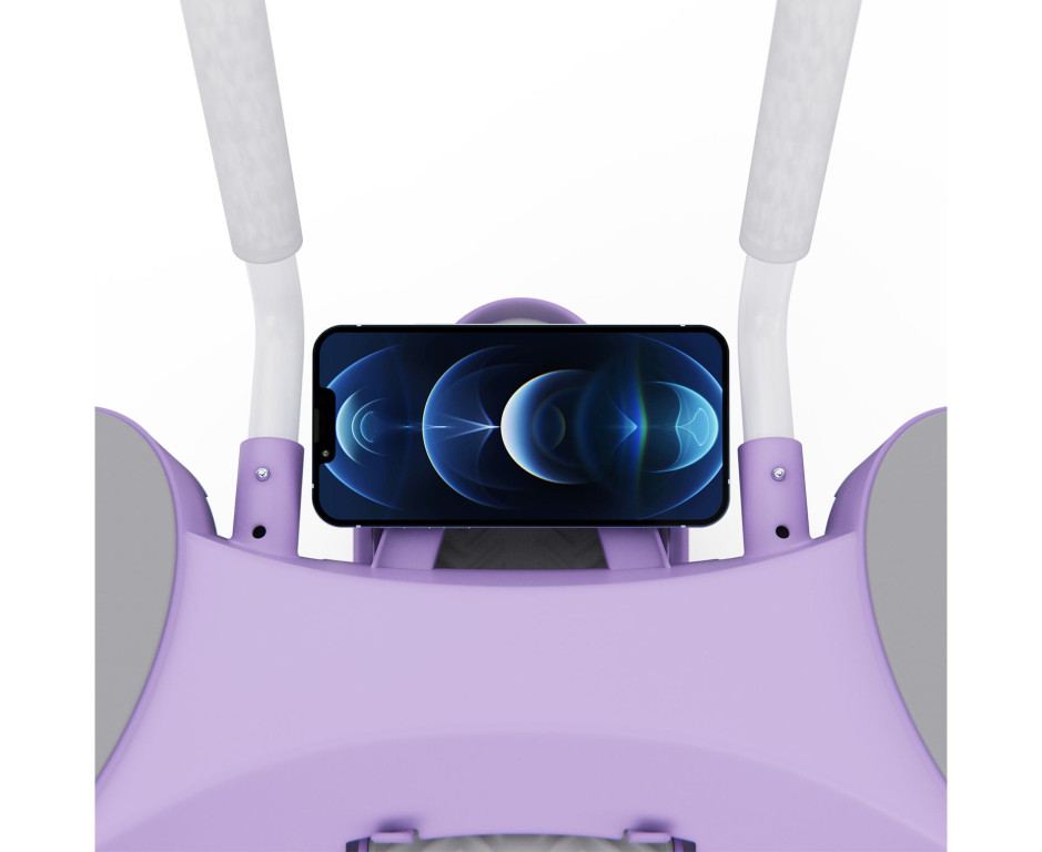 Тренажёр для пресса DFC AB Roller SND-P (фиолетовый, с ковриком) — изображение 3
