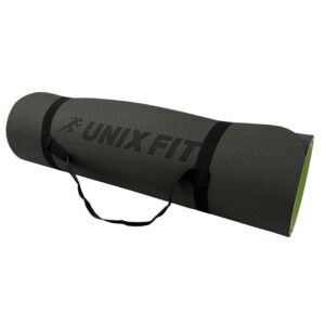 Коврик для йоги и фитнеса UNIX Fit (180 х 61 х 0,6 см, двусторонний, двуцветный, зеленый)