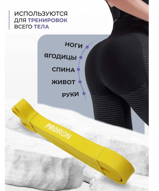 Эспандер ленточный PROIRON ЭЛ1831 (желтый) — изображение 4