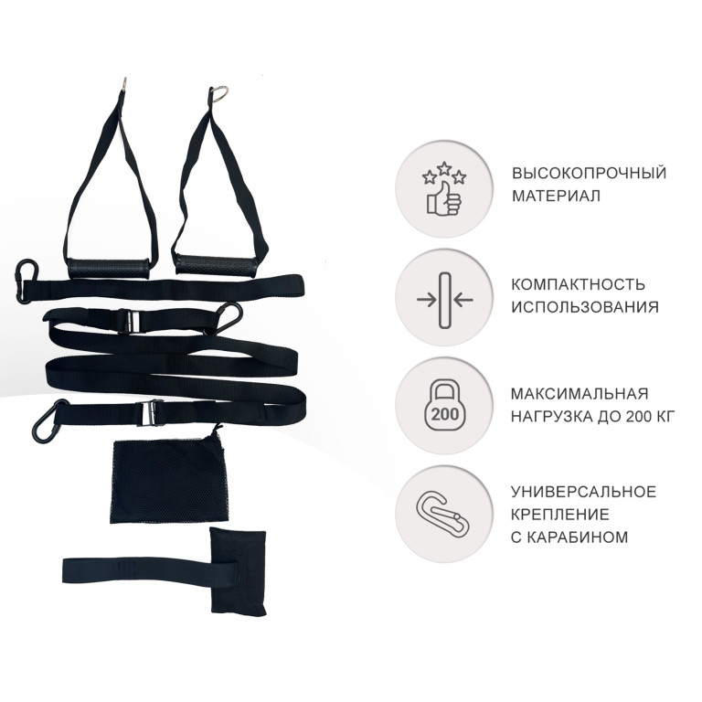 Петли для функционального тренинга UNIX Fit TRX (синие) — изображение 2