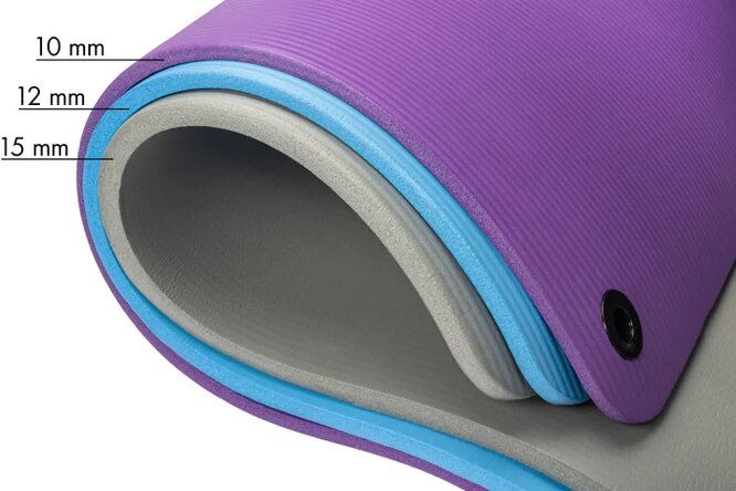 Коврик для йоги и фитнеса Sundays Fitness IR97506 (180x60x1.2см, голубой) — изображение 3