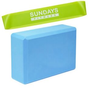 Набор для фитнеса Sundays Fitness Эспандер IR97630 + Блок IR97416 (голубой)
