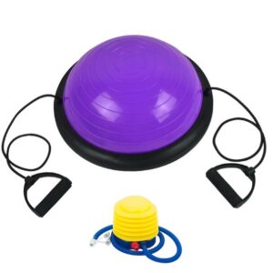 Балансировочная платформа AMETIST BOSU ball 45 см (фиолетовый)